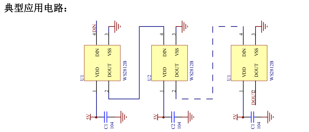 模块引脚说明5,驱动原理每一个led都需要24bit数据,形成rgb,rgb的数据