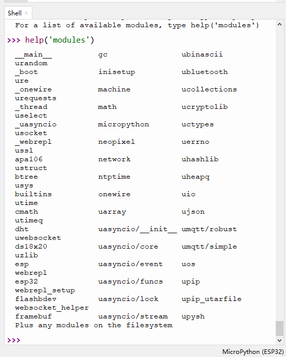 ESP32 MicroPython开发之旅 基础篇① ——搭建环境，运行Helloworld