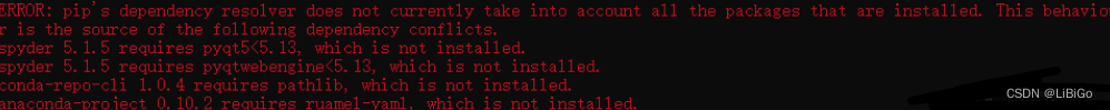 【报错解决】ERROR: pip‘s dependency resolver does not currently take into account all the packages