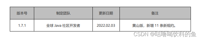 阿里巴巴Java开发手册（黄山版）