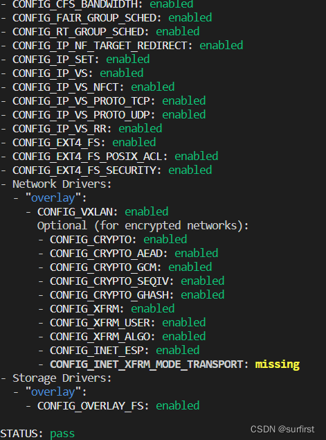 k3s chekc-config