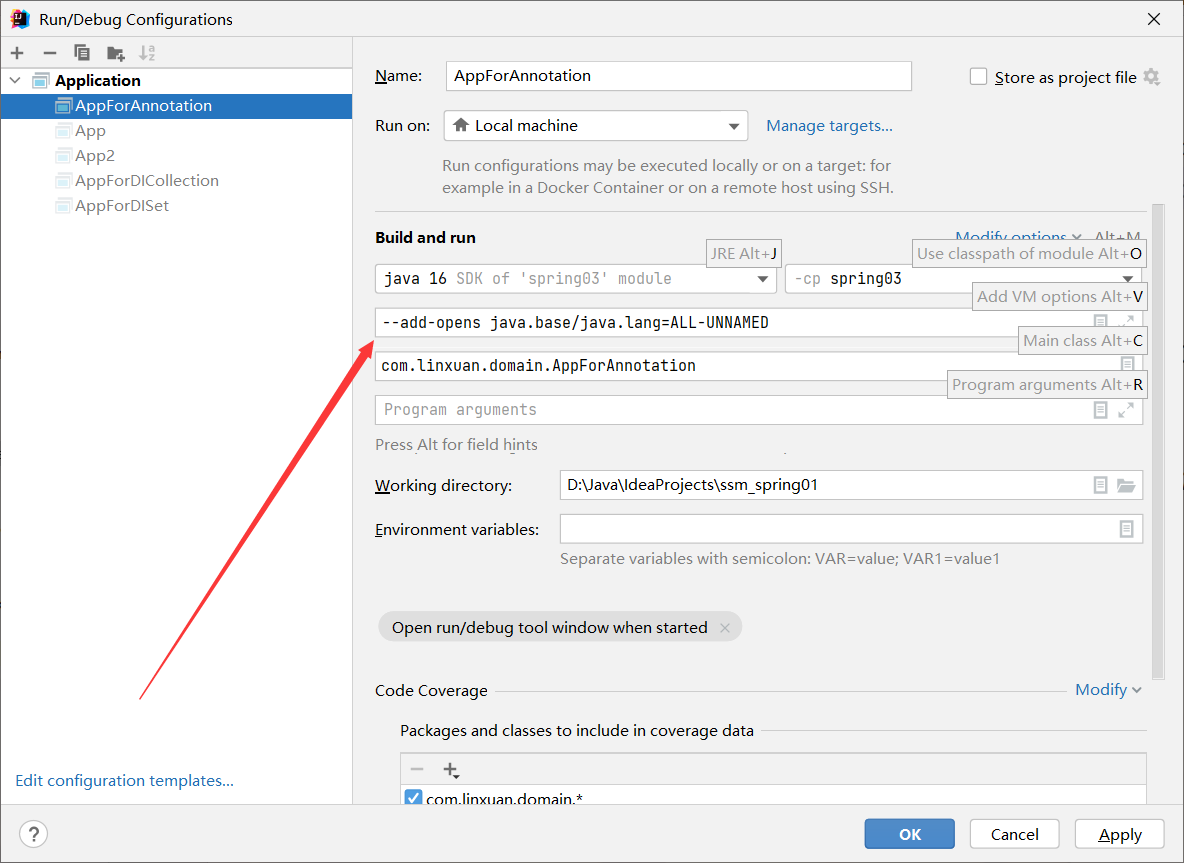 Java新建Maven项目学习Spring注解开发显示：Caused by: java.lang.reflect.InaccessibleObjectException