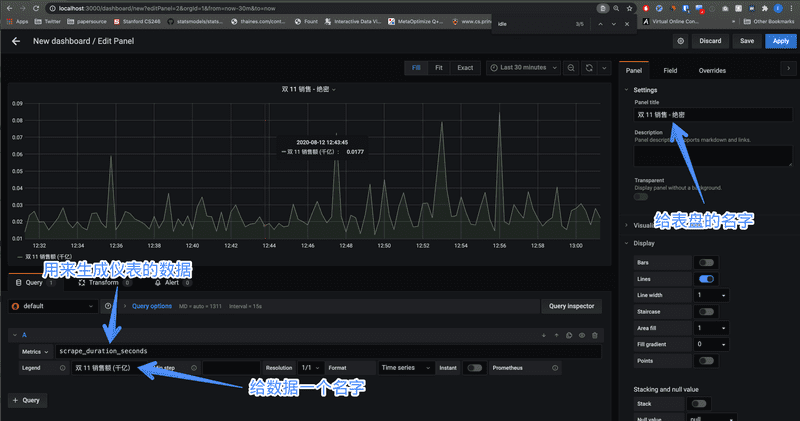 【监控仪表系统】Grafana 中文入门教程 | 构建你的第一个仪表盘