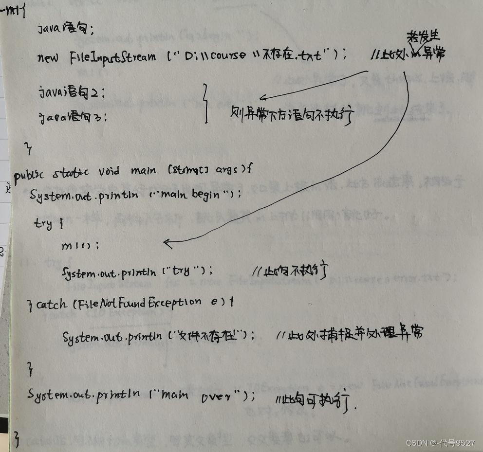 异常导致某些代码块不能被执行