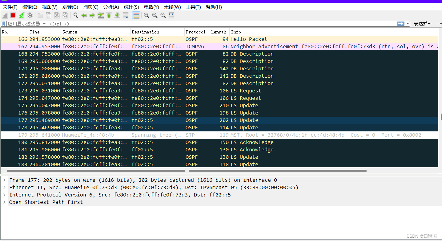 掌握华为IPV6的ospfv3路由配置_华为ipv6ospf配置命令-CSDN博客