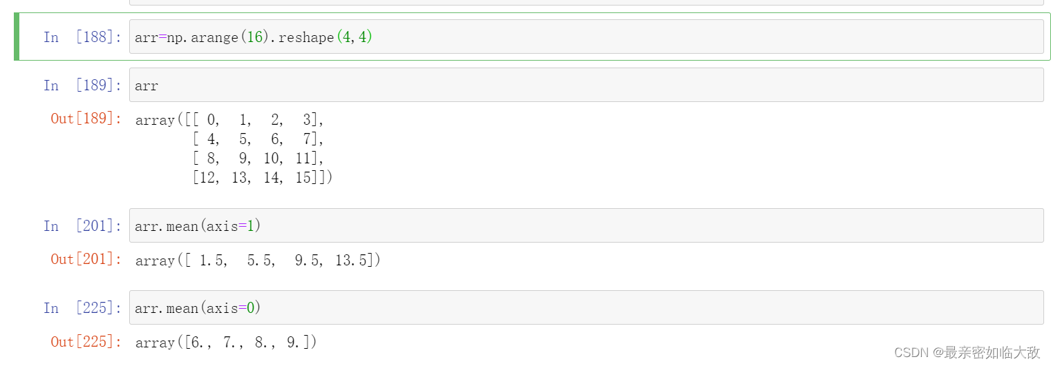 《利用Python进行数据分析·第2版》-数学和统计方法mean、sum等_np.mean数学公式怎么样-CSDN博客