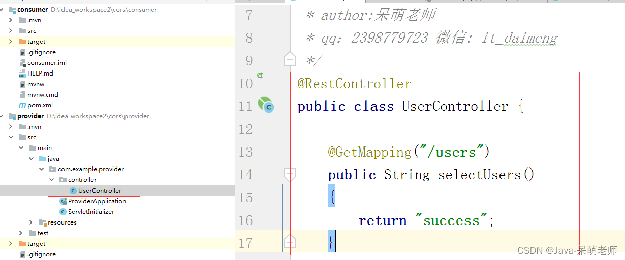 Springboot处理跨域请求-小白菜博客