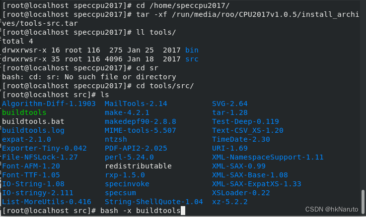 SPEC CPU 2017 1.0.5 不同版本CentOS 7 8 安装笔记