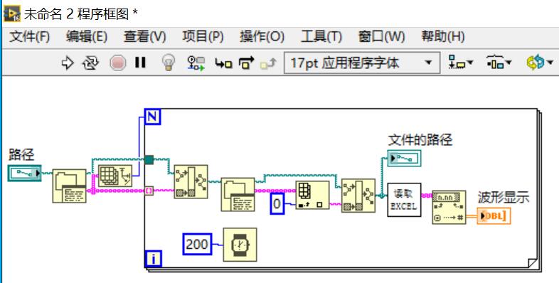 图7 数据读取程序框图
