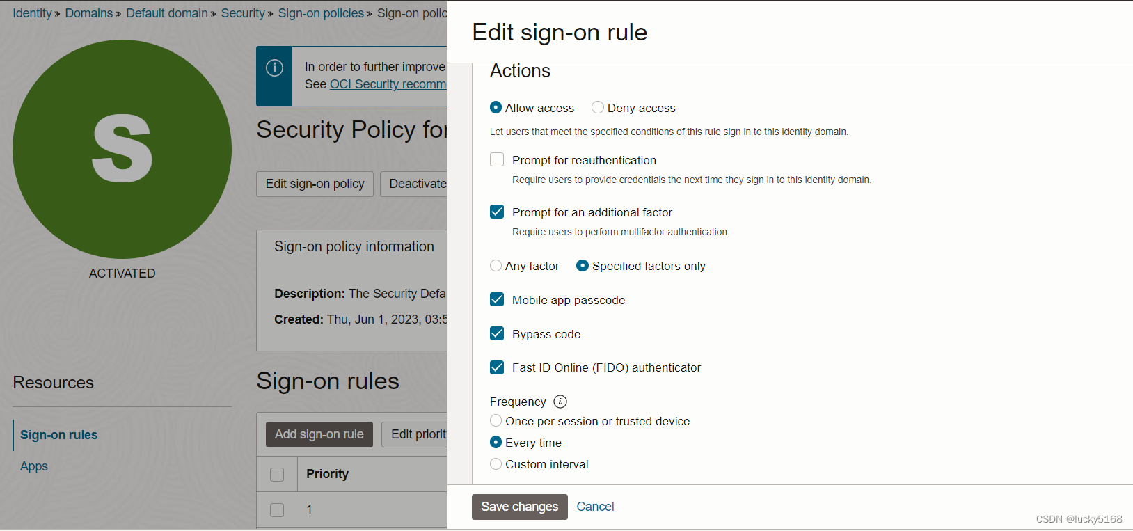 Oracle免费云设置Multi-factor Authentication