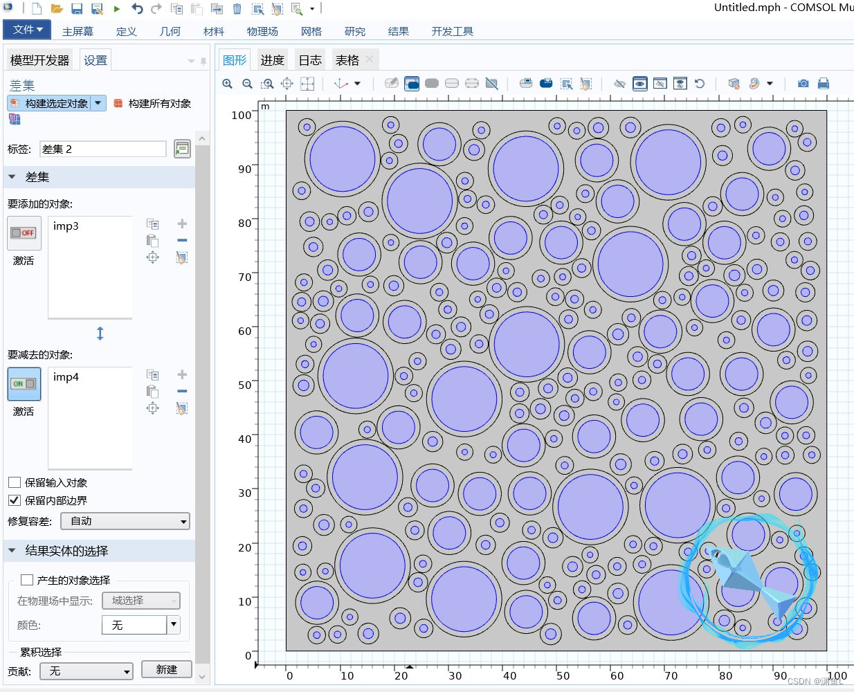 comsol ITZ界面过渡区