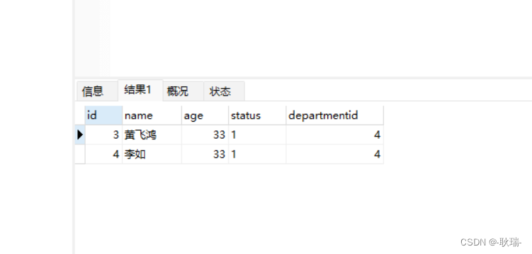 MySQL子查询之行子查询