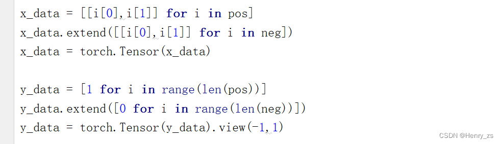 pytorch 实现逻辑回归_Henry_zs的博客