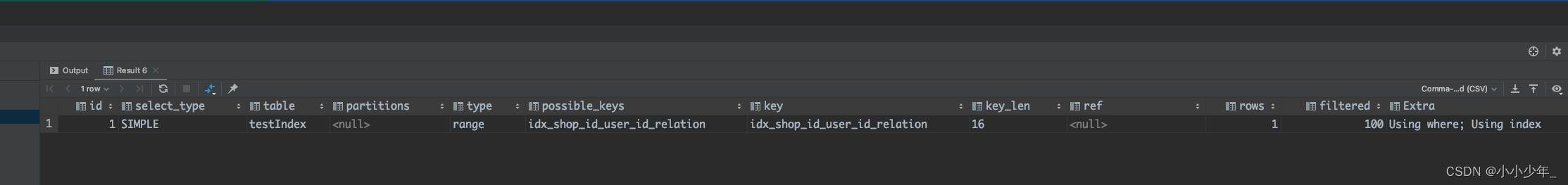 mysql联合索引的使用