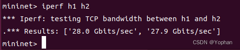 使用iperf测试链路带宽