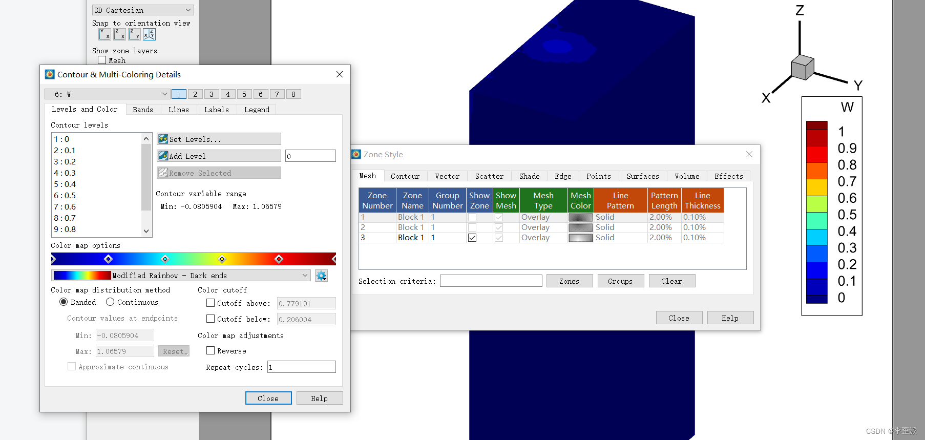 tecplot中zone相减 CFD后处理 利用公式功能计算两组数据集的变化量 完成计算域相减 zoon 或者 block相减 和多组数据集在 ...