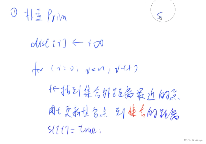 Acwing.858 Prim算法求最小生成树(朴素Prims算法)