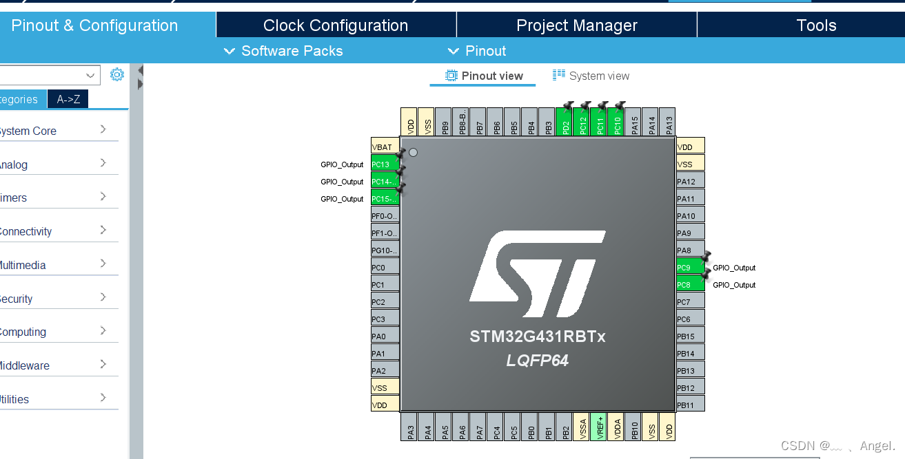 基于STM32G431嵌入式学习笔记——一、LED模块入门_g431stm32教程-CSDN博客
