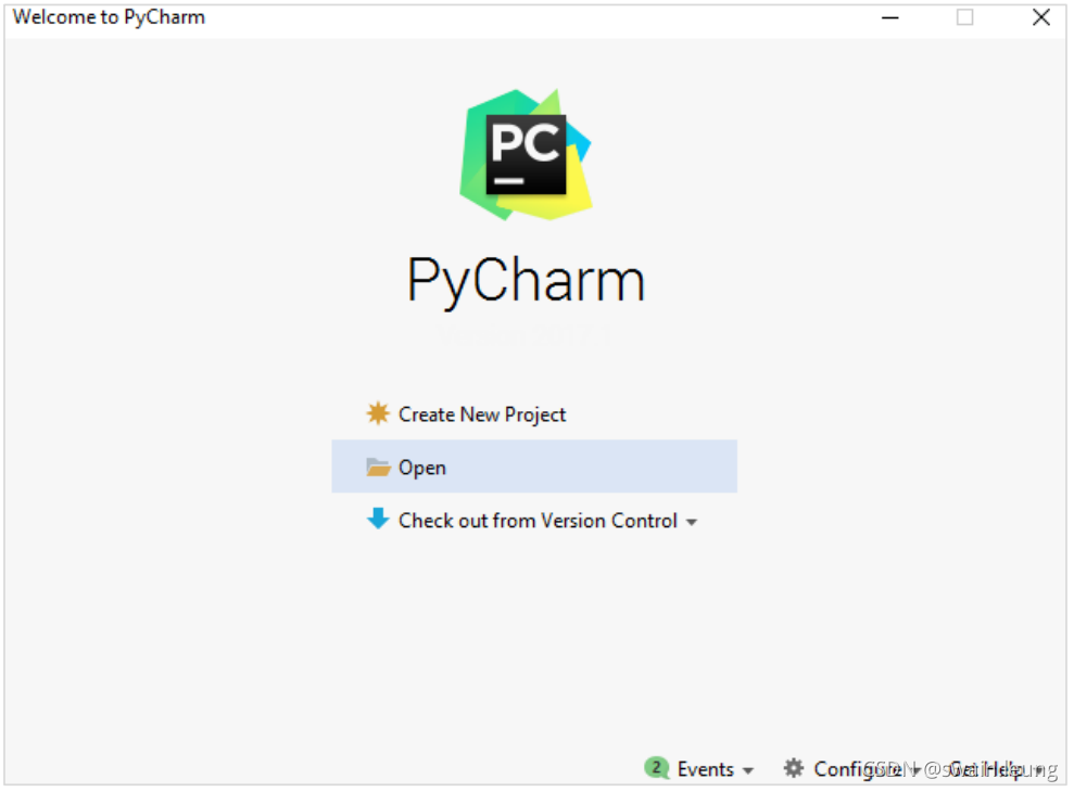 打开pycharm