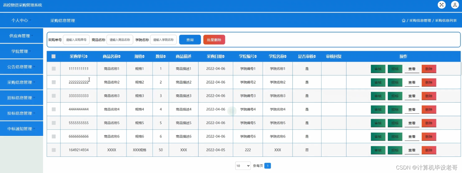 采购信息