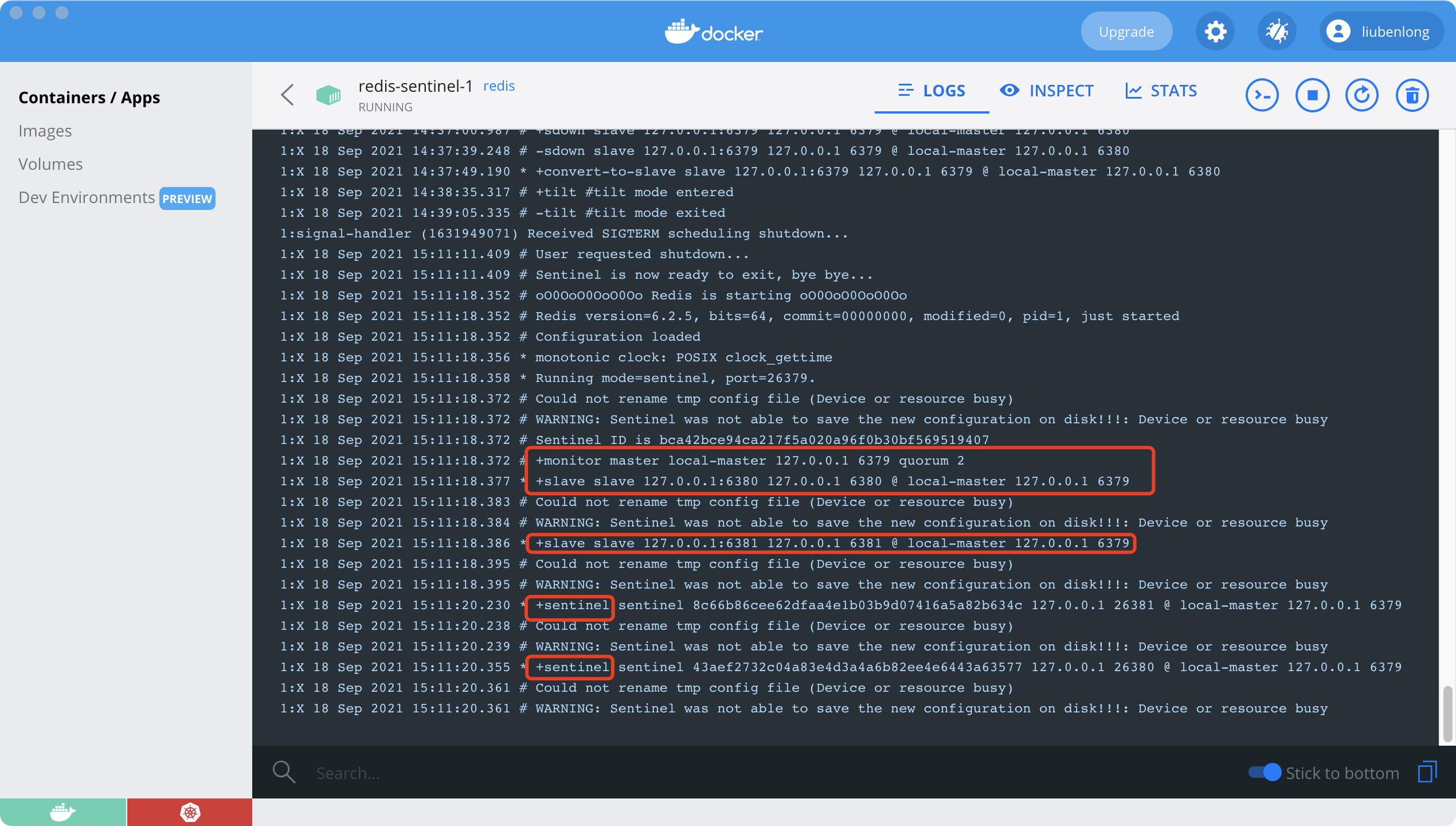 Docker builds redis6.2 sentinel cluster - Programmer Sought