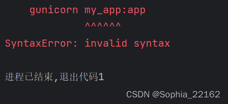 【Python解释器报错】gunicorn my_app:app SyntaxError: invalid syntax_解释器打开脚本 ...