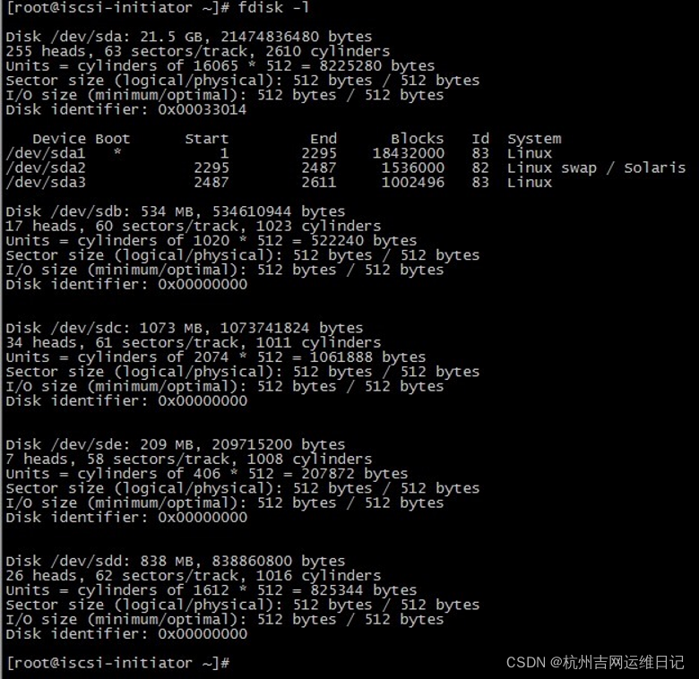 Linux 配置iSCSI Initiator_initiatorname.iscsi-CSDN博客