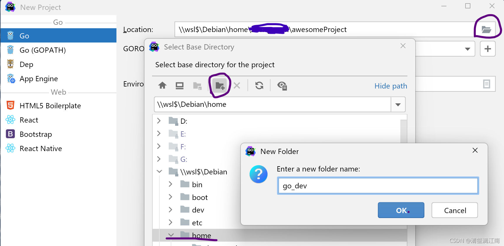 Win1011 GoLand WSL2 Cache One