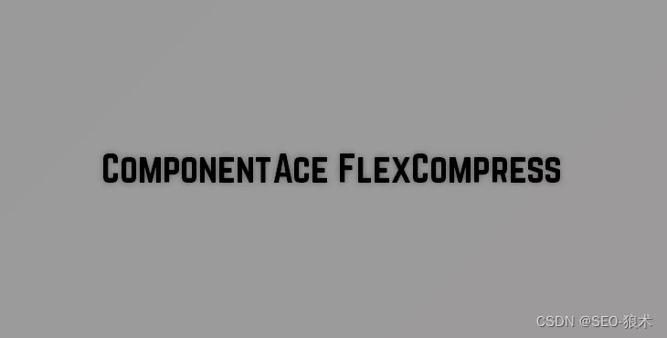 ComponentAce FlexCompress强大功能