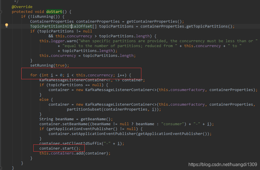 Kafkamessagelistenercontainer example 2025