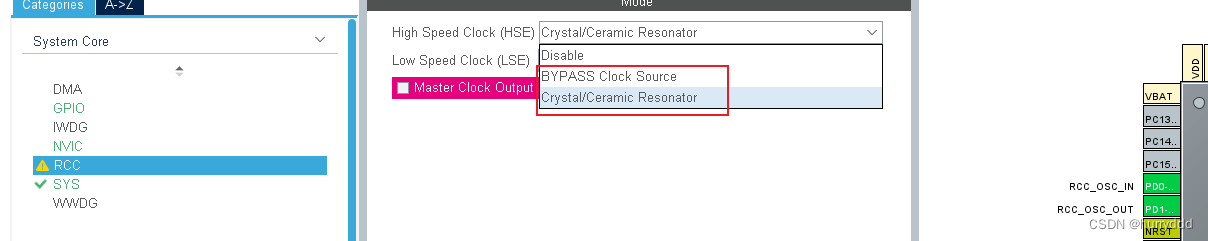 stm32cubxmx-bypass-clock-source-csdn