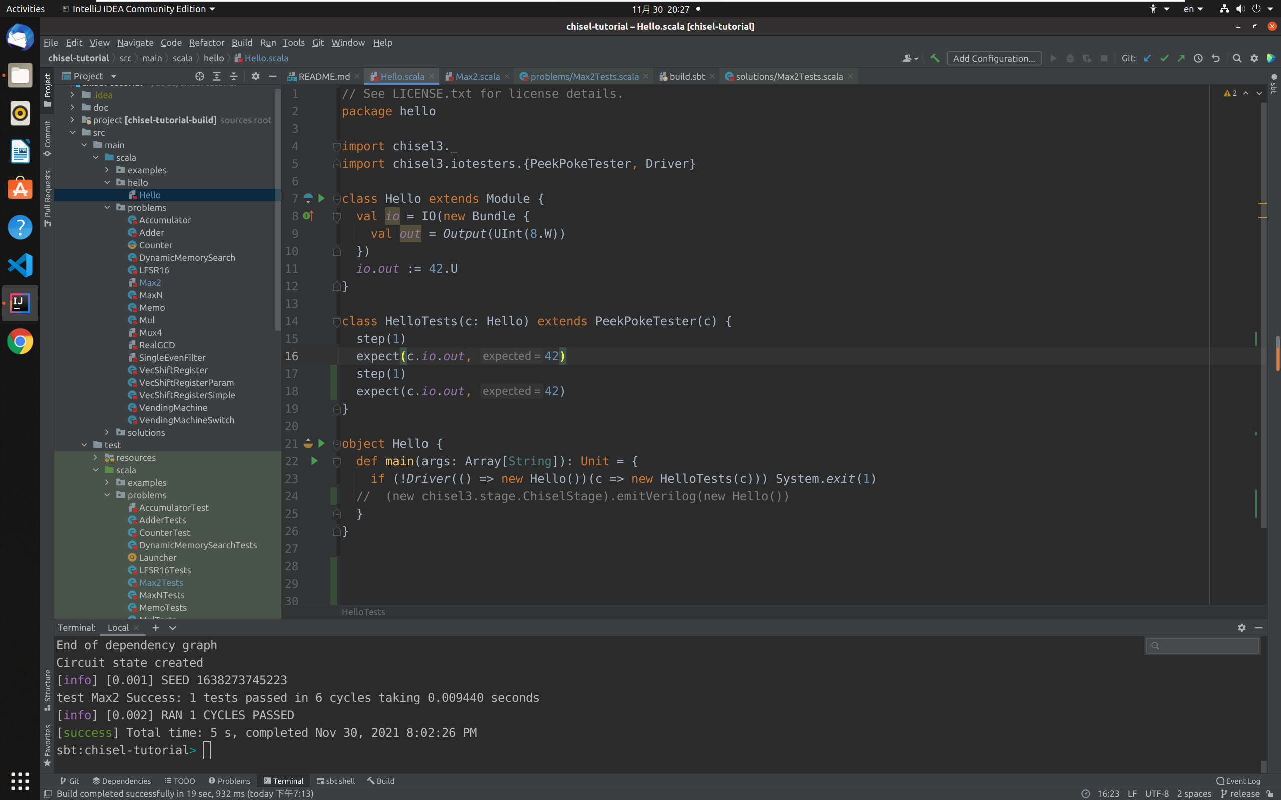 chisel学习笔记 （一）tutorial踩坑记录_chisel tutorialCSDN博客