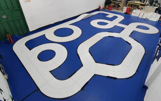 ▲ 图4.1.3 赛道设计与铺设