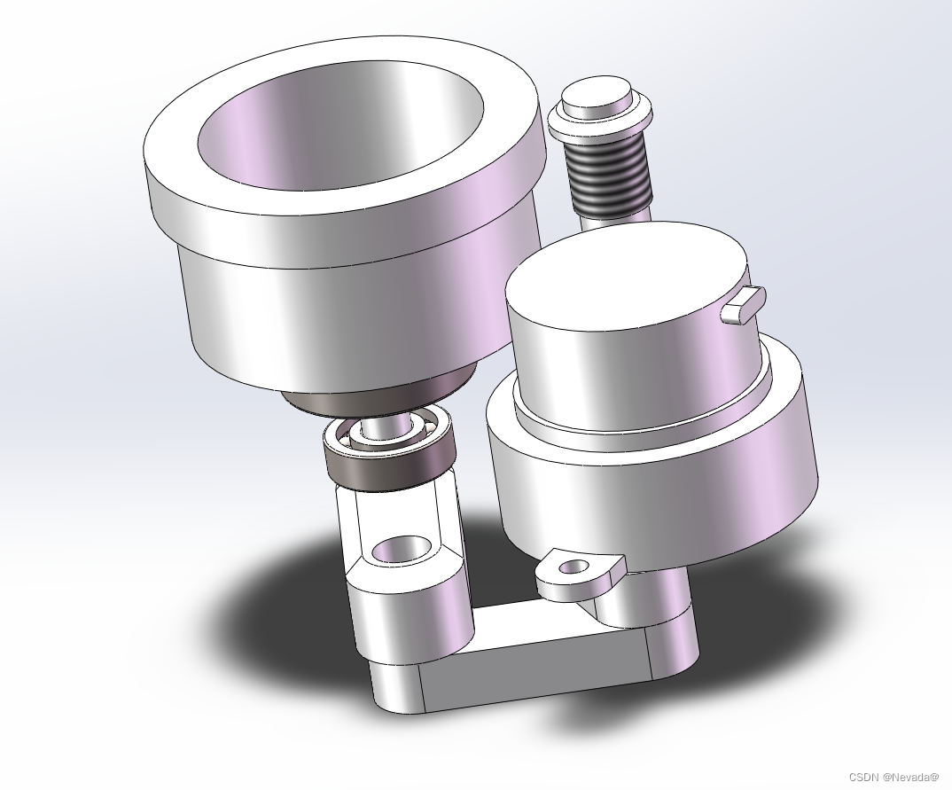 solid works风扇摇头底座建模