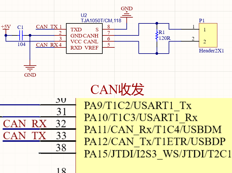 stm32cubemx 配置can总线进行双板通信(stm32f103c8t6)