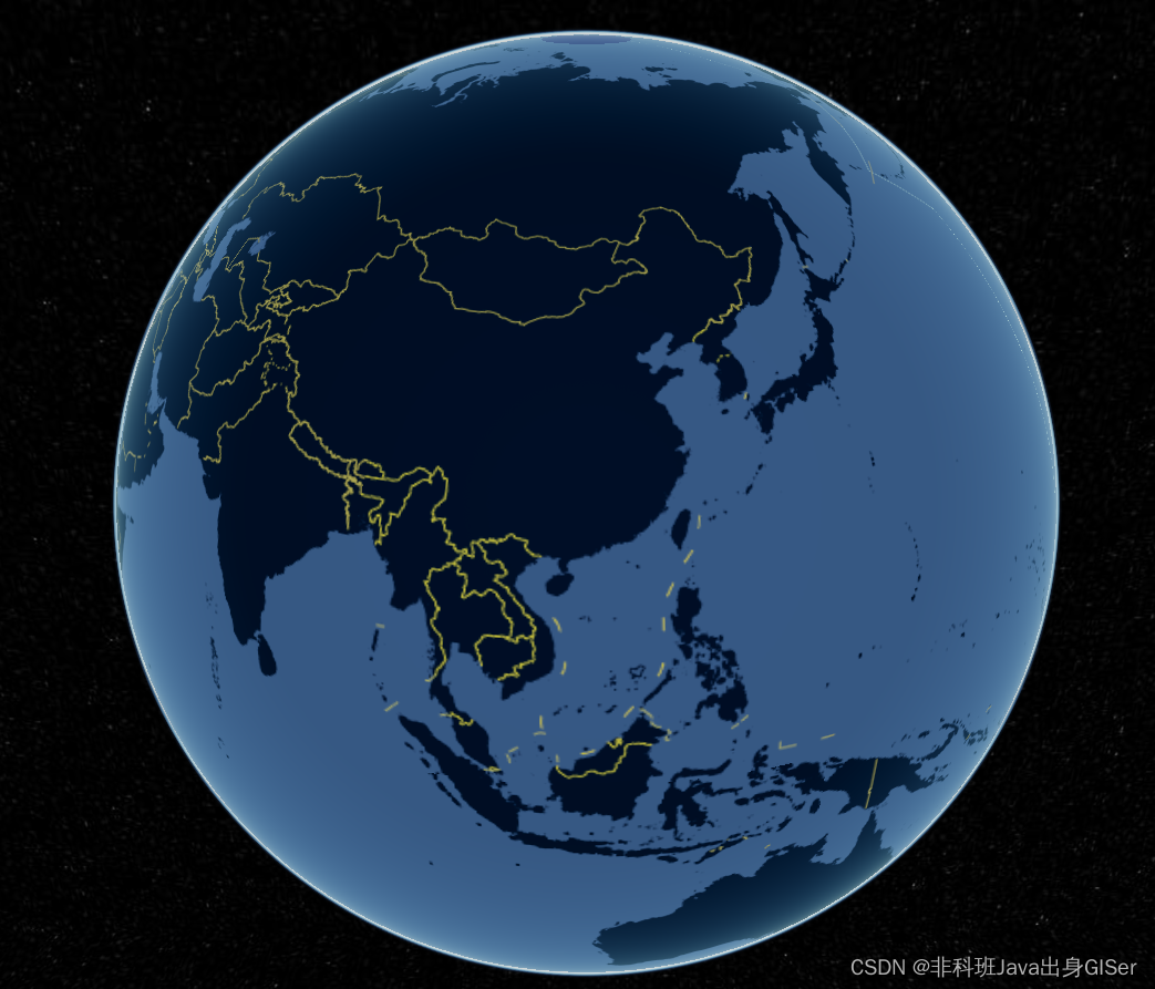 Cesium 实战 - 调整色调、对比度等参数，加载渲染暗黑底图