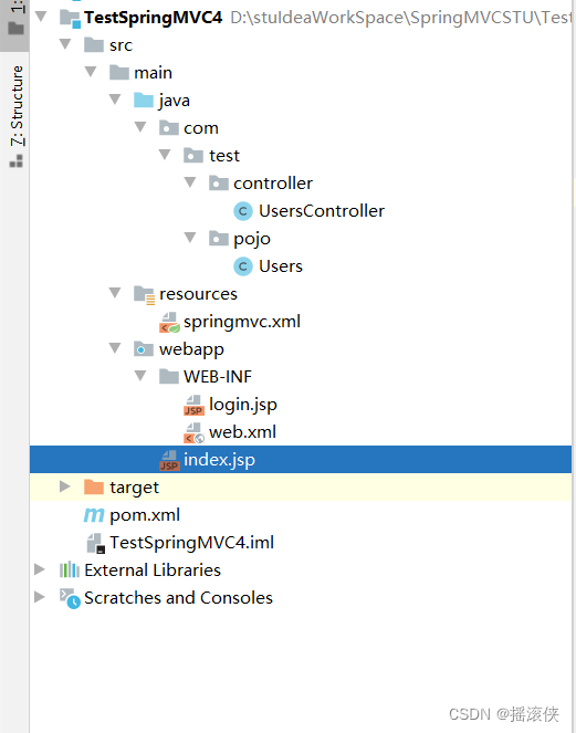 javaee springMVC 一个案例