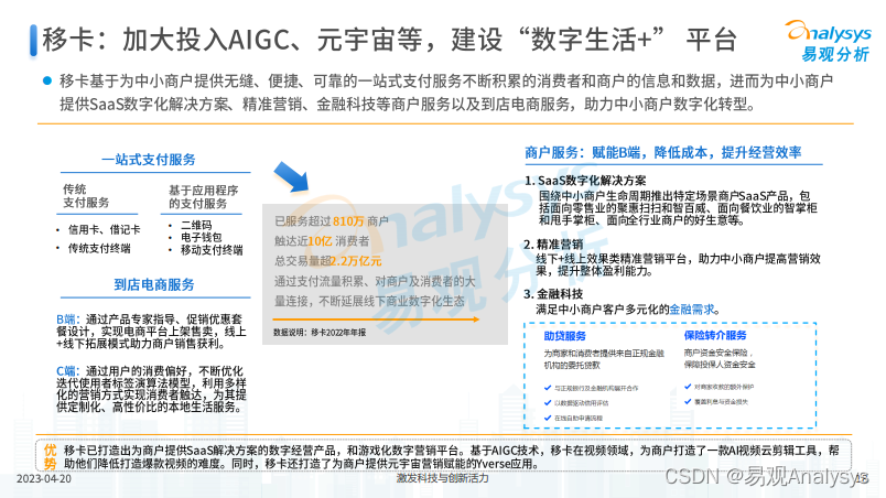 “支付+SaaS”赋能传统产业数字化转型