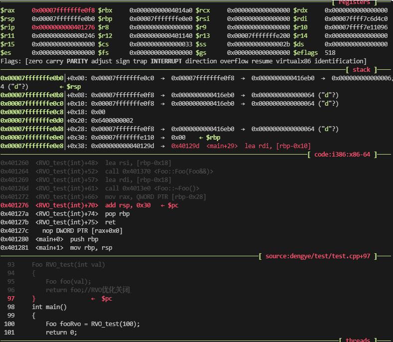 用反汇编分析c++RVO开启和关闭时的底层原理以及C++prvalue，xvalue和lvalue的相关知识_c++ 关闭rvoCSDN博客