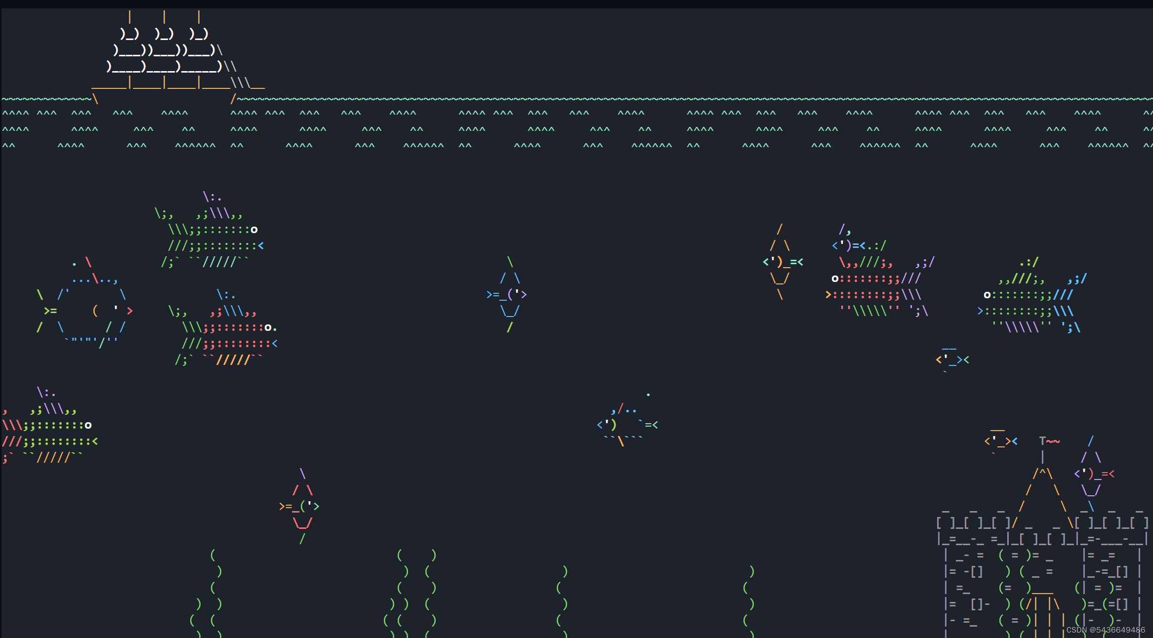 Linux在线养鱼——asciiquarium-CSDN博客