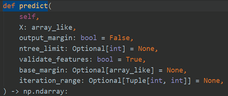 XGBoost.predict() TypeError: predict() got an unexpected keyword argument ‘data‘