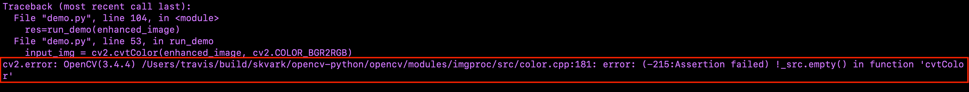 【cv2.error: (-215:Assertion Failed) _src.empty() In Function ‘cvtColor ...