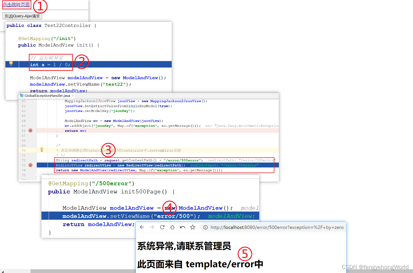 SpringBoot 多种方式配置错误页面