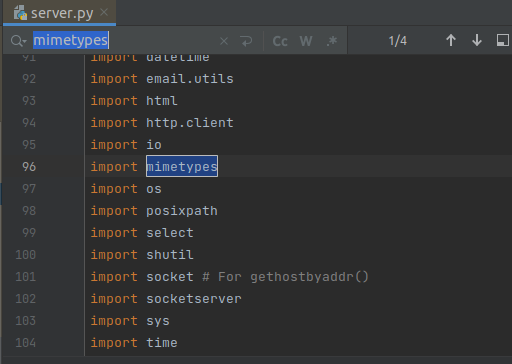 import mimetypes