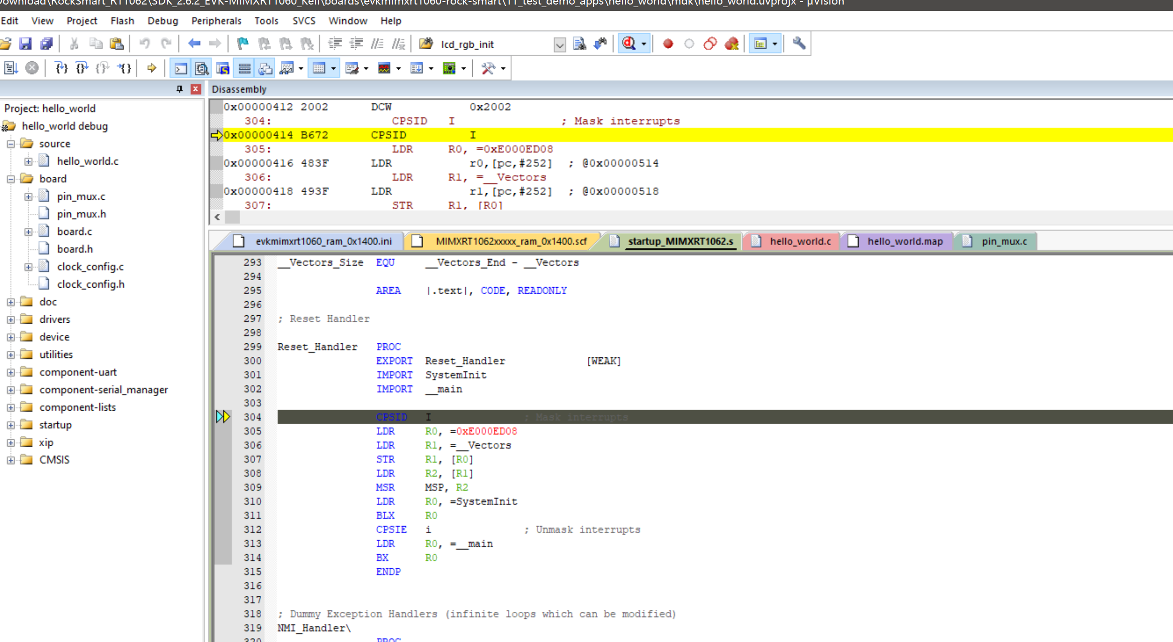 Nxp rt1062 flashloader ram 