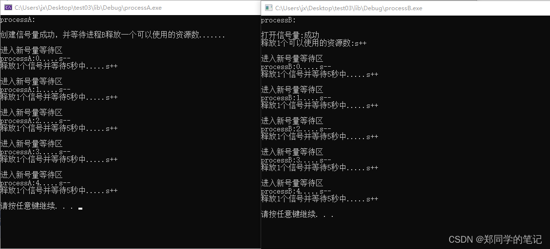 【并发编程六】c++进程通信——信号量（semaphore)
