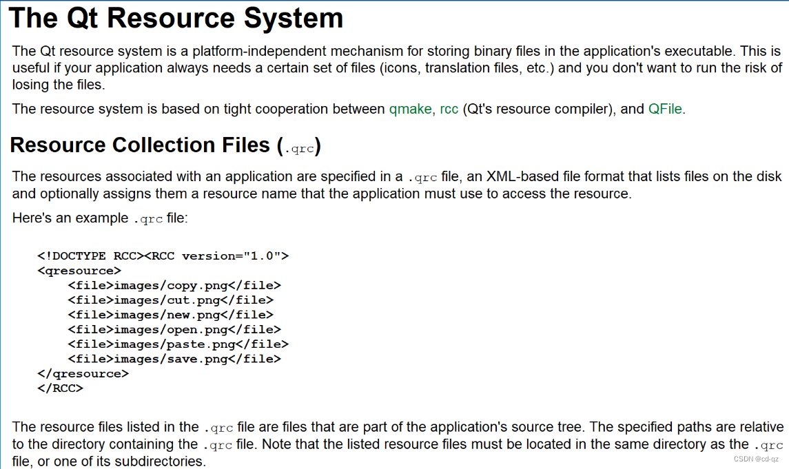 Qt Resource System