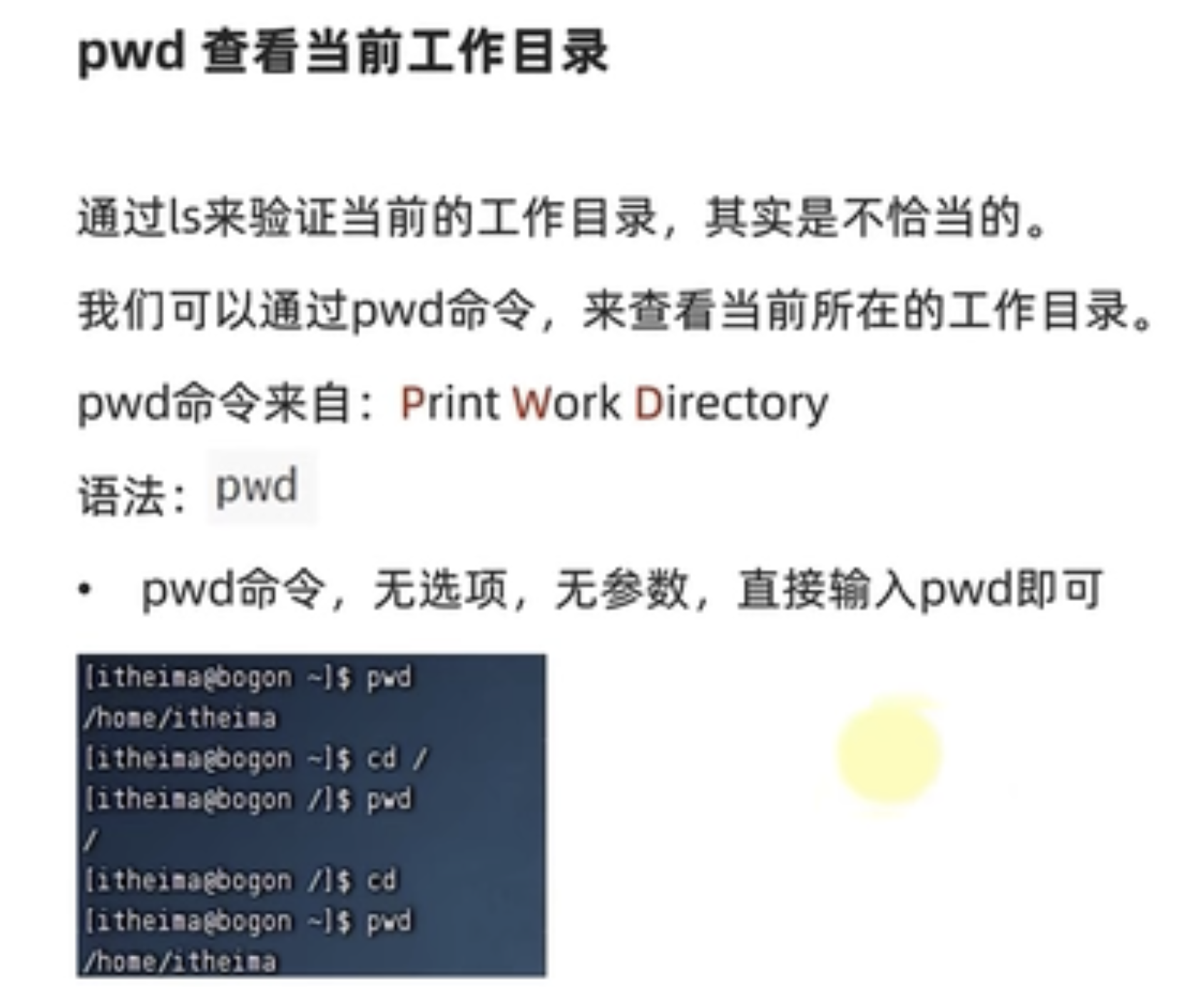 linux cd-pwd命令