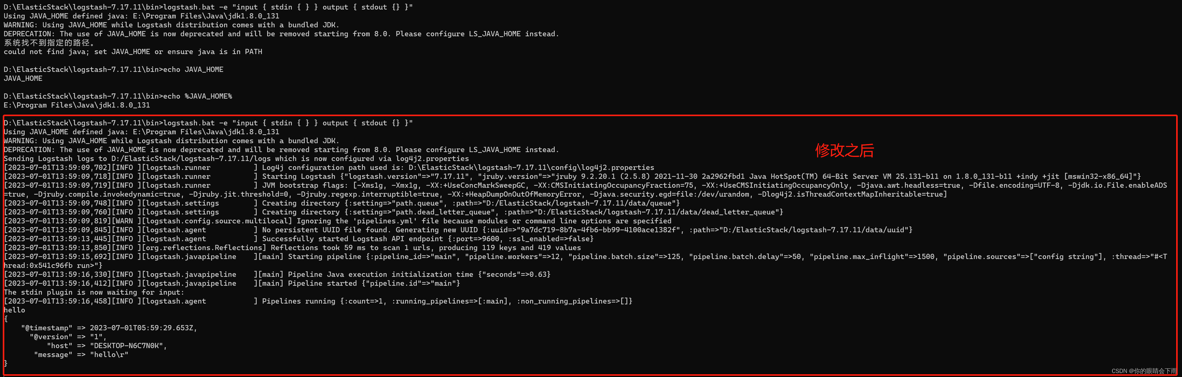  windows logstash could not find java set java home or ensure