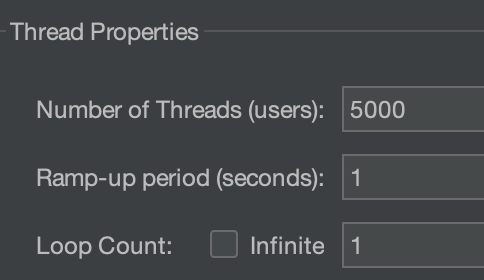 Jmeter settings